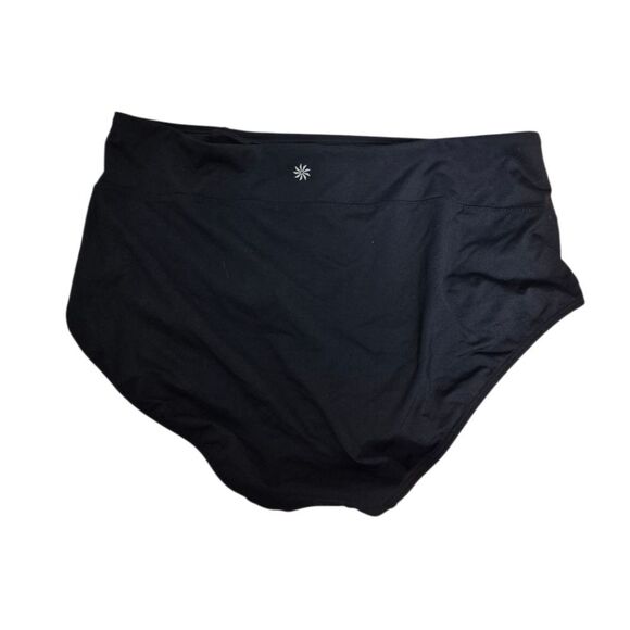 Athleta Essential High Waist Swim boyshort | Black#601343 LARGE NWT - Picture 4 of 7